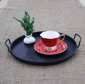 Nouvelle arrivée 2025 Meilleur plateau rond décoratif et de service et plateau avec poignée - Product Image 6