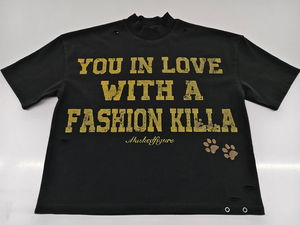 T-shirt personnalisé pour homme en coton 100% biologique, tissé, écologique, vintage, imprimé par transfert thermique, coupe classique - Product Image 6