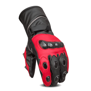 Pink Genuine Cowhide Leather Motorbike Winter Biker Waterproof Sports Riding Gloves Motorcycle Auto Racing Wear Unisex Gloves - Product Image 6