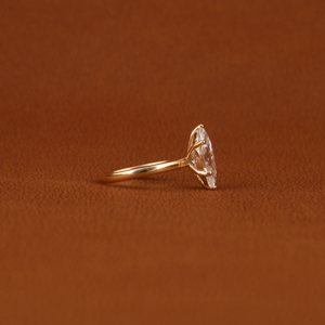 Sterling Silver Fine Jewelry Trendy Classic Style Wedding Engagement Ring Marquise Cut Lab Grown Diamond Prong Bezel Setting IGI - Product Image 5