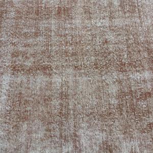 3.6x6.4 ft Turkish Rug, Vintage Accent Rug, <b>Brown</b> White Floral <b>Wool</b> Rug - Product Image 5