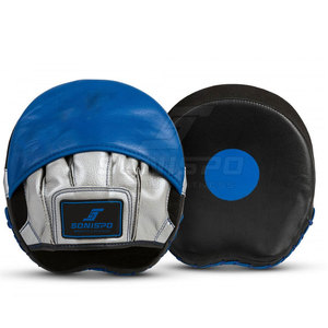 Almohadillas de Boxeo Curvas de Cuero Personalizadas de Alta Calidad con Logotipo Diseñado, Impresas y Protectoras para Todas las Estaciones - Product Image 2