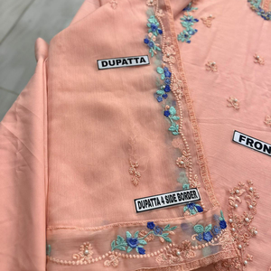 <span class=keywords><strong>Punjab</strong></span> Special Punjabi Fancy Bestickte Anzüge Stil Damen Damen Schwere ungestickte Anzug materialien für Damen Phantasie - Product Image 2