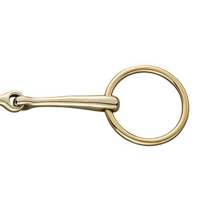 Broca articulada de anillo suelto, broca de filete de caballo de acero inoxidable, tachuela ecuestre, equipo de entrenamiento y equitación para caballos - Product Image 5