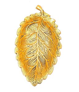 Meilleure vente plateau décoratif en métal à la feuille d'or Plateau de service en métal pour la maison de mariage Hôtel et décor de service d'aliments - Product Image 1