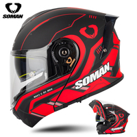 Casque de moto noir, blanc, mat, à rabat, professionnel, streetwear, modulaire, accessoires pour motocyclette