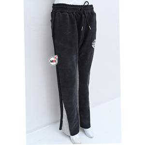 Pantalones de chándal para hombre, ropa de calle de algodón 100% personalizada al por mayor, pantalones de correr acampanados de alta calidad con logotipo apilado bordado para invierno - Product Image 1