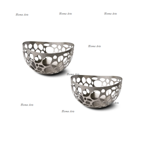 Bol de nourriture décoratif en fer de conception classique avec bol de service de dates de dessert de taille personnalisée de qualité supérieure en Inde - Product Image 2