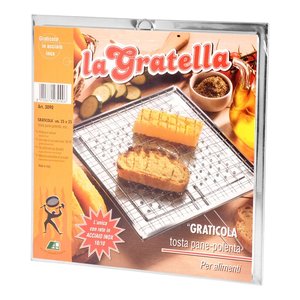 กระทะย่างสเตนเลสสตีล 3090 1 ชั้น เคลือบโครเมียมขัดเงา ขนาด 25x25 ซม. - Product Image 2