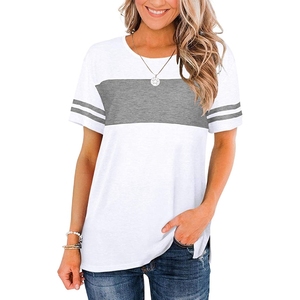 Camisetas personalizadas de alta calidad para mujer 100% algodón fabricado en fábrica camisetas para mujer con impresión de logotipo personalizado - Product Image 3