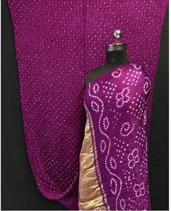 ผ้าไหมโมดอลลายบันดานีสุดหรูสำหรับงานเทศกาล ผ้าไหมโมดอลคุณภาพส่งออก ผ้าไหมโมดอลแบบดั้งเดิม ราคาขายส่งจากผู้ผลิตในอินเดีย - Product Image 3