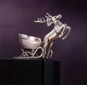 Seau à vin en métal design renne poli argent de luxe fait à la main refroidisseurs de boissons et seaux à glace artisanat indien - Product Image 4
