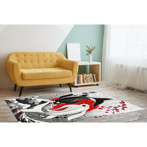 Tapis japonais à thème poisson, tapis cadeau pour les amateurs d'anime, tapis imprimé, design unique, avec poils doux - Product Image 2