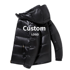 Chaqueta Acolchada con Cremallera y Estampado de Leopardo Personalizada para Hombre y Mujer, Abrigo de Invierno con Capucha, Brillante, Impermeable, Embalaje en Tambor - Product Image 1