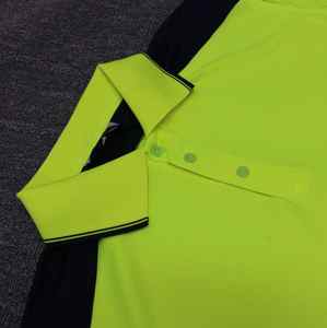 Vêtements de travail pour hommes à manches courtes Vêtements de sécurité réfléchissants haute visibilité Polo pour travailleurs de la sécurité T-shirt haute visibilité - Product Image 4