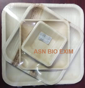 ชุดภาชนะใส่อาหารไม้ไผ่ย่อยสลายได้เป็นมิตรกับสิ่งแวดล้อมชุดภาชนะพลาสติกทางเลือกที่ดีกว่าสำหรับปาร์ตี้จำนวนมากใบปาล์ม - Product Image 2