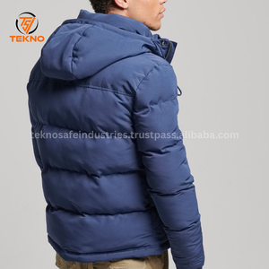 Ropa de invierno de diseño personalizado de alta calidad, abrigo grueso de burbujas para hombre, ropa de calle, chaqueta acolchada de otoño para hombre, servicio OEM - Product Image 3