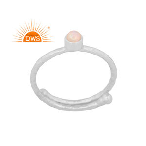 Best Selling 925 Fine Sterling <b>Silver</b> Natural Ethiopian <b>Opal</b> Gemstone Stackable <b>Ring</b> Custom Jewelry Manufacturer - Product Image 1