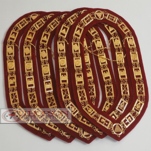 En gros Royal Arch maçonnique coton tablier brodé chaîne collier ruban broderie Patch conçu pour la couture - Product Image 1