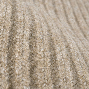 Chapeau en tricot jacquard épais et chaud en laine mélangée, style automne-hiver, uni, pour homme et femme, protection des oreilles pour l'extérieur - Product Image 4