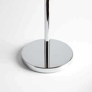 Lampe de sol en acier chromé avec 3 porte-serviettes, accessoires de salle de bain et de toilettes - Product Image 3