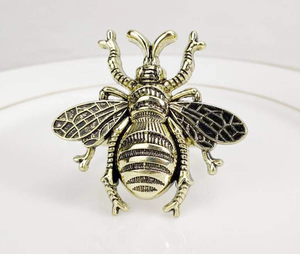 Rond de serviette en aluminium de conception de tête de renne avec la taille personnalisée finie antique argentée pour l'usage de cafés/restaurants d'hôtel - Product Image 2