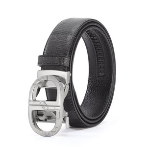 Ceinture en PU pour homme, ceinture décontractée pour homme, ceinture de marque d'affaires, première couche durable, boucle automatique carrée en alliage, respirante - Product Image 5