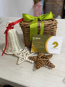 Noël Osier Rotin Ornement Ensemble Conception Rotin Décoration Ameublement Rotin Haute Qualité À Prix Pas Cher - Product Image 3