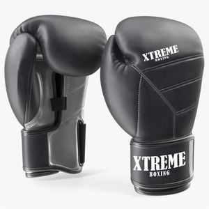 Gants de boxe d'entraînement en cuir véritable au design classique - Légers, respirants, fermeture auto-agrippante, option de logo personnalisé, haute qualité - Product Image 1