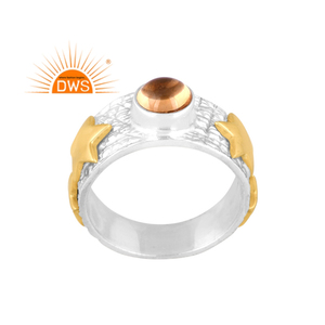Best Selling Fine Sterling Silver Natural <b>Citrine</b> Gemstone Statement Band <b>Ring</b> Custom Jewelry For Women Gift For Her - Product Image 1