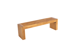 Banc en bois d'acacia pour l'extérieur et le jardin, offrant une résistance au bois massif et une résistance naturelle aux intempéries - Product Image 3