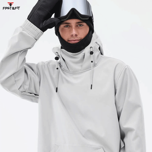Veste de ski pour homme à capuche, imprimée, imperméable, coupe-vent, grande taille, fermeture éclair, respirante - Tex, pour le snowboard en hiver - Product Image 6