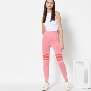 Mallas deportivas de punto sin costuras transpirables de cintura alta personalizadas para mujer, mallas de cintura media para invierno, ropa deportiva de malla al por mayor - Product Image 6