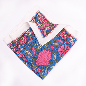 Wholesale Square Cotton <b>Bandana</b> Eco-Friendly Hand Block Printed Bright Multicolor Lightweight Comfortable Fashion Unisex - Product Image 2