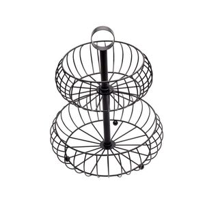 Corbeille à fruits moderne en fer pour une décoration de cuisine minimaliste, offrant un design épuré et un rangement ouvert pour les fruits - Product Image 6