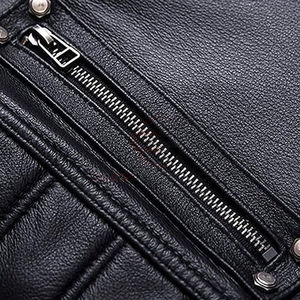 Chaleco de Cuero para Hombre, Precio de Venta, Diseño Personalizado, Duradero, Transpirable, Impermeable, Servicio OEM - Product Image 5