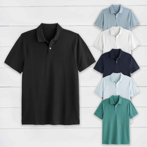 เสื้อยืดผู้ชายสีฟ้าอ่อน ดีไซน์ล่าสุดปี 2025 ผ้าฝ้าย 100% คุณภาพสูง ทอแบบระบายอากาศ สีพื้น ย้อมแบบเรียบ - Product Image 2