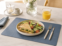 Set de table contemporain en similicuir gaufré à motifs floraux pour la décoration de la maison et des restaurants