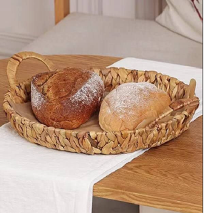 ถาดเสิร์ฟน้ำผักตบชวางานสานมือเป็นมิตรต่อสิ่งแวดล้อมถาดสวยงามสำหรับเสิร์ฟอาหารในครัวจากเวียดนาม - Product Image 4