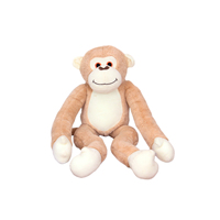 Peluche singe mignonne de qualité supérieure, couleur brun clair, fabriquée en Inde, en coton, rembourrage en PP, cadeau d'anniversaire, jouet en peluche