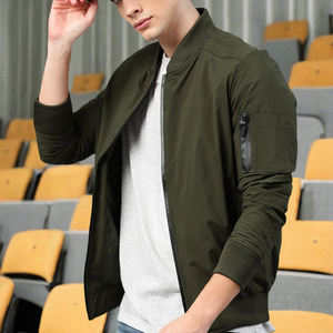 Chaqueta de bombardero transpirable personalizada para hombres Chaqueta de bombardero de gran tamaño para hombres Nueva chaqueta de bombardero elegante para hombres - Product Image 5