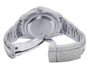 Trendy VVS Moissanite Diamond Index Dial Acero inoxidable Automático Iced Out Reloj de pulsera Hip Hop Moda de lujo al mejor precio - Product Image 6