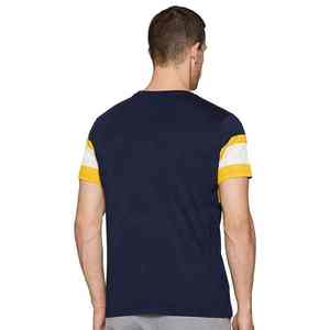 เสื้อยืดผู้ชายผ้าคอตตอนผสมโพลีเอสเตอร์ ไร้ตะเข็บ คุณภาพสูง พิมพ์โลโก้ขนาดใหญ่ สไตล์ลำลอง สตรีทแวร์ - Product Image 5