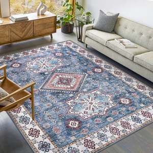 Alfombra Decorativa Lavable Netline Home Depot Tribal Multicolor Geométrica de 60x90 cm, Diseño NL1016 - Product Image 2