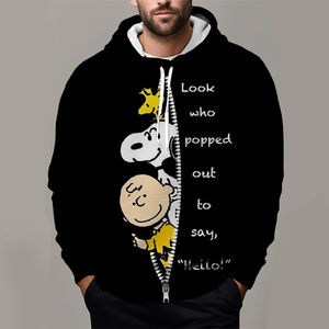 Automne hiver hommes à capuche avec dessin animé 3D surdimensionné sweat hauts pull décontracté pour enfant fille garçon Couple col à capuche - Product Image 6