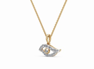 Colgante de Oro con Diamantes de 0.320 Quilates, Oro Amarillo, Rosa o Blanco de 9k, 14k, 18k, Joyería Fina de Lujo, Auténtico, Regalo, Collar, Amuleto - Product Image 3