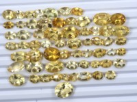 Citrine naturelle facettée, lot de pierres précieuses, cristal de guérison, citrine facettée, pierre précieuse pour la fabrication de bijoux, citrine de qualité supérieure