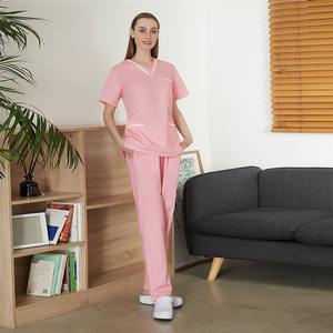 Uniforme de Enfermera para Mujer, Verano, Delgado, Manga Corta, Blusa Médica, Ropa de Trabajo para Consultorio Dental y Quirófano - Product Image 4