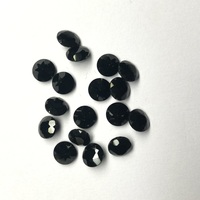 Onyx noir rond facetté 6 mm, 8 mm, 10 mm, 12 mm, 14 mm, 15 mm, 16 mm, pierre précieuse d'onyx naturelle, coupe circulaire pour la fabrication de bijoux