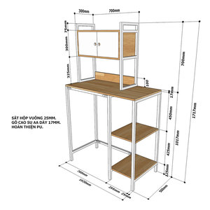 KMG68004 Front-<b>Loading</b> <b>Washing</b> <b>Machine</b> Stand with Drawers Rubber Wood and Iron Frame - Product Image 4